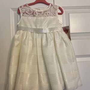 Toddler girl white dress